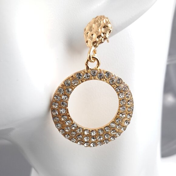 Radiant Gold Halo Hoops - Picture 4 of 5